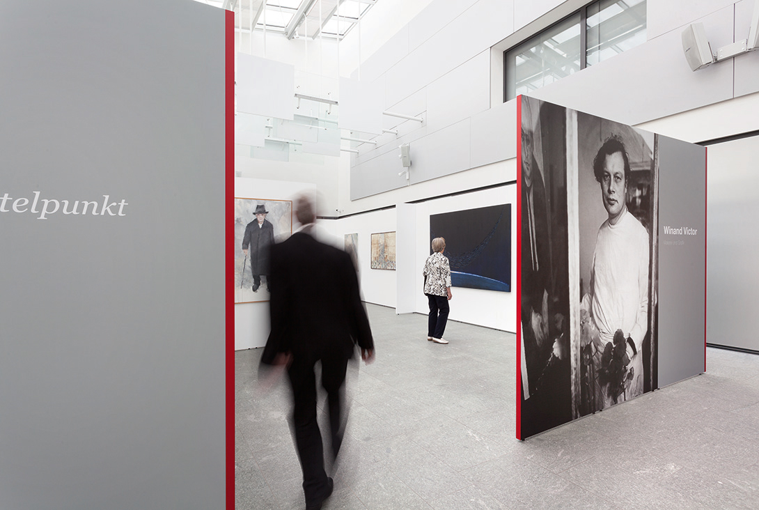 Mila-wall Wände bei einer Ausstellung in der Kreissparkasse Reutlingen